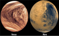 La conjonction des planètes : Mars et Vénus