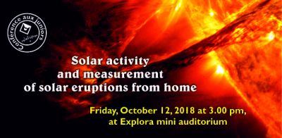  Solar activity and measurement of solar eruptions from home